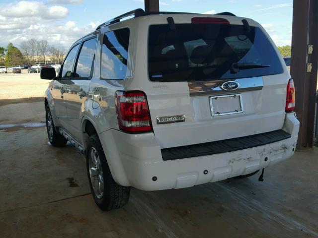 1FMCU04178KB48694 - 2008 FORD ESCAPE LIM WHITE photo 3