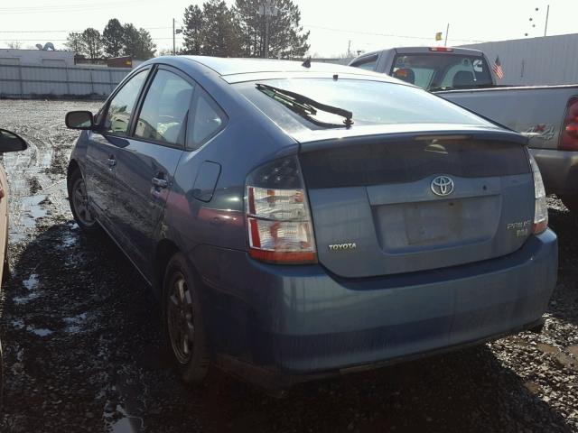 JTDKB20U240017650 - 2004 TOYOTA PRIUS BLUE photo 3