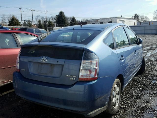 JTDKB20U240017650 - 2004 TOYOTA PRIUS BLUE photo 4