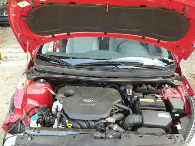 KMHCT4AEXGU103558 - 2016 HYUNDAI ACCENT SE RED photo 7