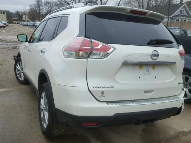 KNMAT2MV3GP693256 - 2016 NISSAN ROGUE S WHITE photo 3