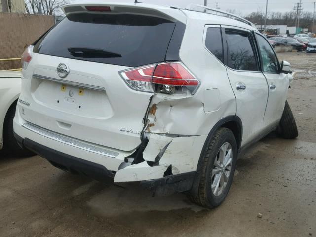 KNMAT2MV3GP693256 - 2016 NISSAN ROGUE S WHITE photo 4