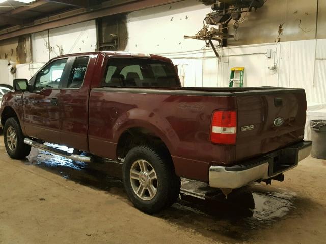 1FTPX14V96KC19915 - 2006 FORD F150 MAROON photo 3