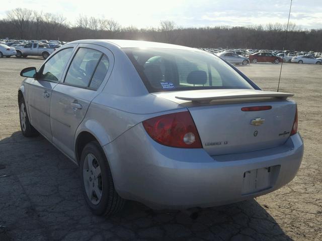 1G1AL55F077287436 - 2007 CHEVROLET COBALT LT SILVER photo 3