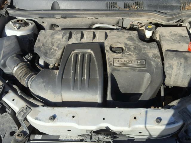 1G1AL55F077287436 - 2007 CHEVROLET COBALT LT SILVER photo 7