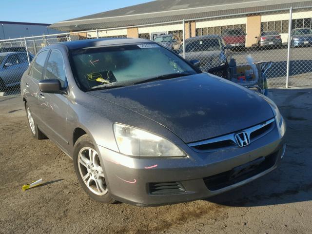 1HGCM56896A122128 - 2006 HONDA ACCORD EX GRAY photo 1