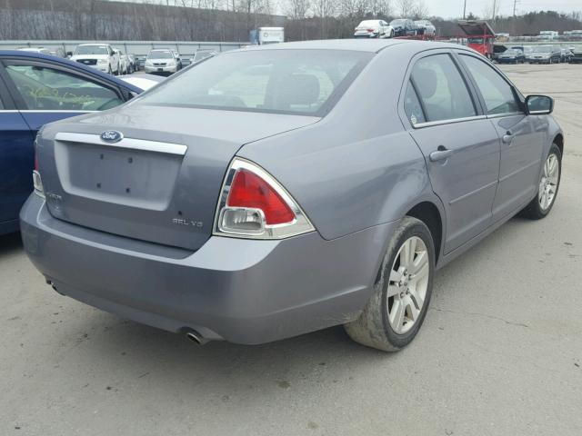 3FAFP08156R145536 - 2006 FORD FUSION SEL GRAY photo 4