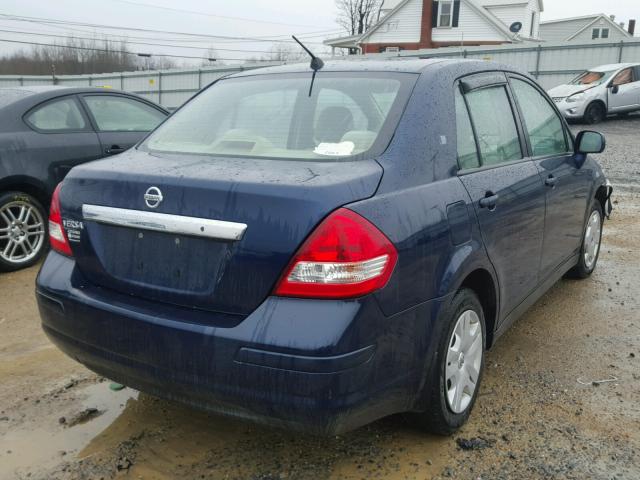 3N1BC11E09L448418 - 2009 NISSAN VERSA S BLUE photo 4