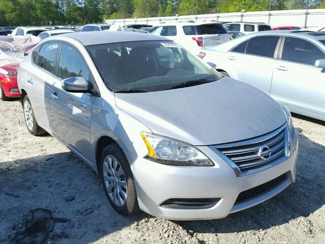 3N1AB7AP0FY241982 - 2015 NISSAN SENTRA S SILVER photo 1