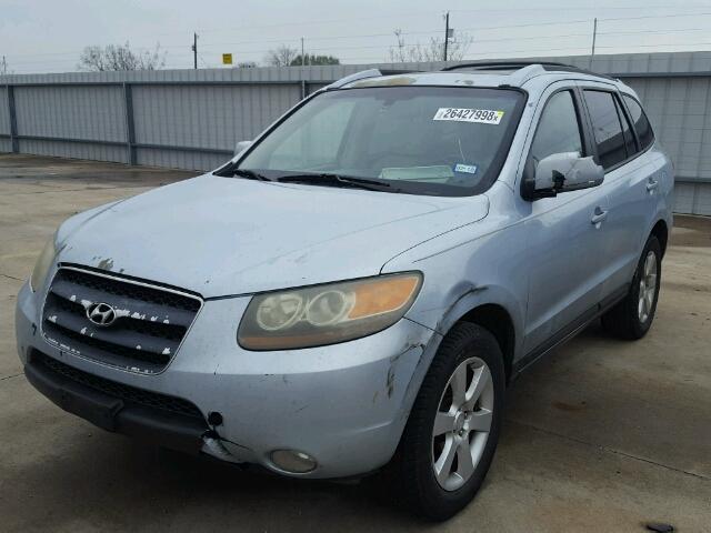 5NMSH13E87H014317 - 2007 HYUNDAI SANTA FE S BLUE photo 2