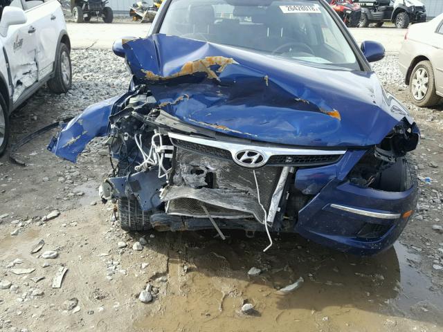 KMHDC8AE0CU144108 - 2012 HYUNDAI ELANTRA TO BLUE photo 9
