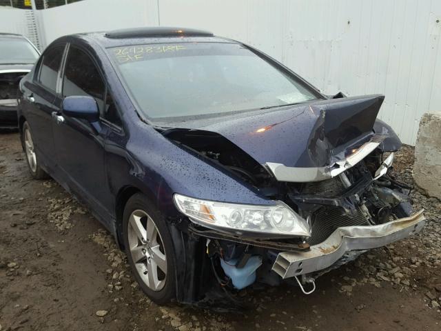 2HGFA16998H527613 - 2008 HONDA CIVIC EXL BLUE photo 1