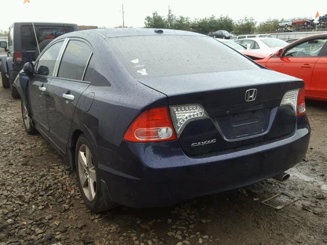 2HGFA16998H527613 - 2008 HONDA CIVIC EXL 蓝色 照片 3