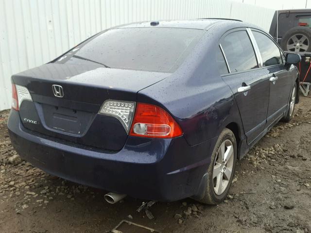 2HGFA16998H527613 - 2008 HONDA CIVIC EXL BLUE photo 4