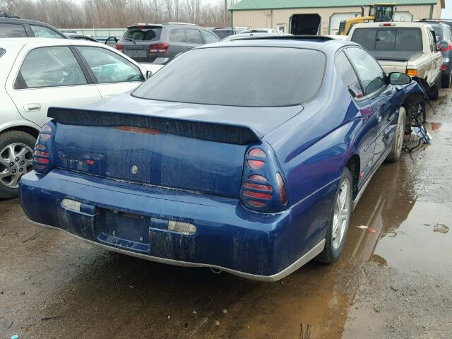 2G1WX12K749216068 - 2004 CHEVROLET MONTE CARL BLUE photo 4