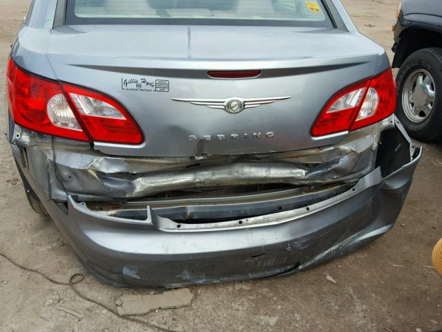 1C3LC46KX8N211567 - 2008 CHRYSLER SEBRING LX GRAY photo 9