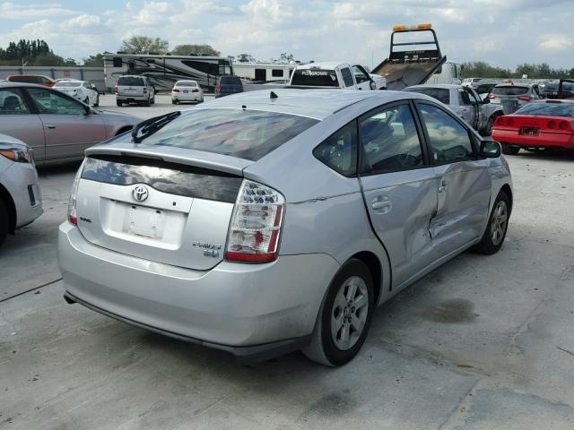 JTDKB22UX67078025 - 2006 TOYOTA PRIUS SILVER photo 4