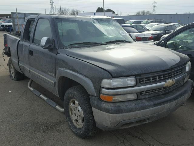 2GCEK19T1Y1142196 - 2000 CHEVROLET SILVERADO BLACK photo 1