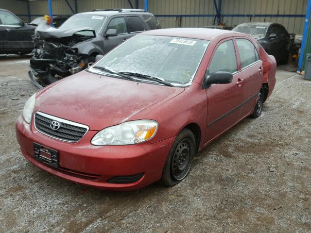 1NXBR32EX8Z962766 - 2008 TOYOTA COROLLA CE RED photo 2