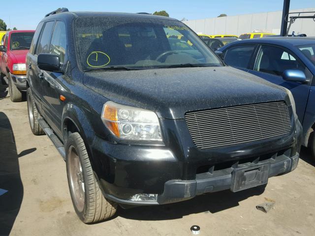 2HKYF18587H520192 - 2007 HONDA PILOT EXL BLACK photo 1