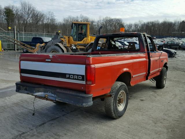 2FTHF26H1TCA34519 - 1996 FORD F250 RED photo 4