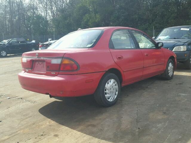 JM1BC1413W0203045 - 1998 MAZDA PROTEGE DX RED photo 4