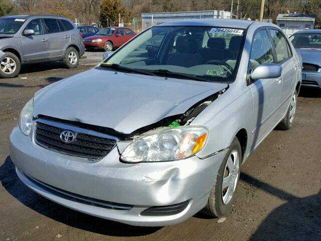 1NXBR32E65Z557970 - 2005 TOYOTA COROLLA CE SILVER photo 2