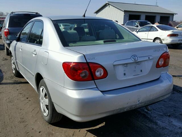 1NXBR32E65Z557970 - 2005 TOYOTA COROLLA CE SILVER photo 3