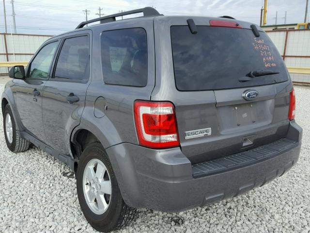 1FMCU0D73CKA74980 - 2012 FORD ESCAPE XLT GRAY photo 3