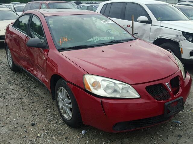 1G2ZG558X64142165 - 2006 PONTIAC G6 SE1 RED photo 1