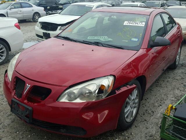 1G2ZG558X64142165 - 2006 PONTIAC G6 SE1 RED photo 2