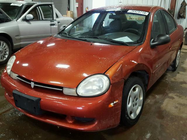 1P3ES46C0YD601972 - 2000 PLYMOUTH NEON BASE 橙色 照片 2