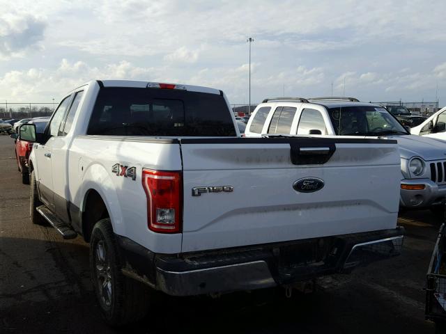 1FTEX1EP9GFB43422 - 2016 FORD F150 SUPER WHITE photo 3