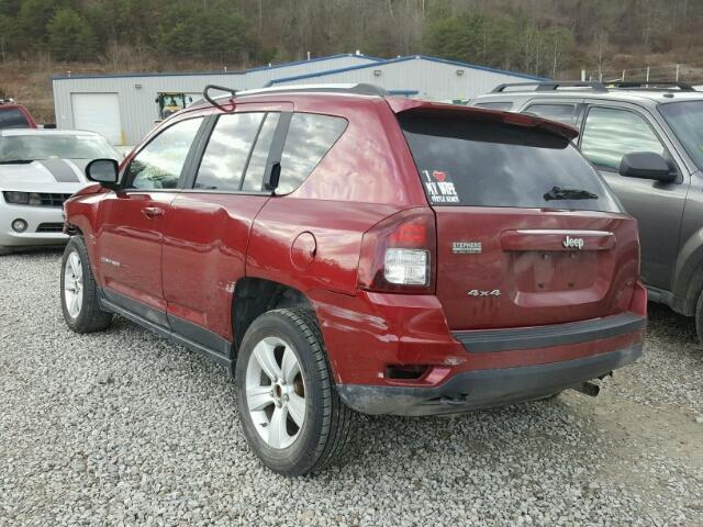 1C4NJDBB7ED621776 - 2014 JEEP COMPASS SP RED photo 3