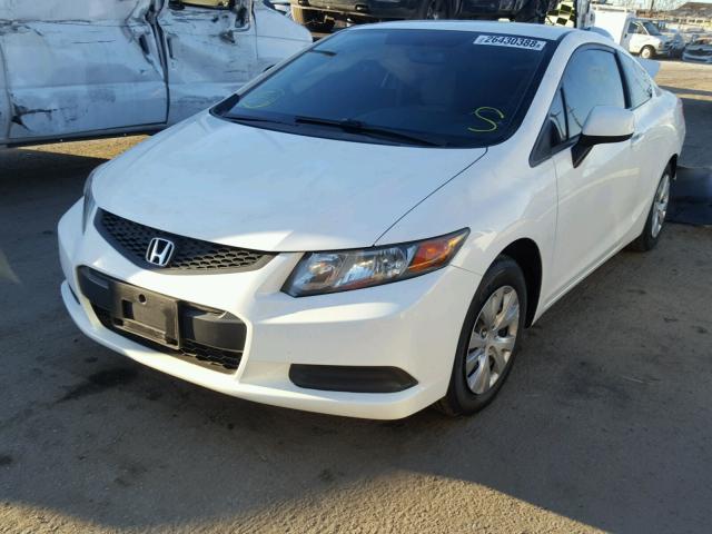 2HGFG3B50CH564376 - 2012 HONDA CIVIC LX WHITE photo 2