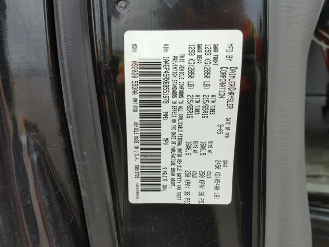 1A4GP45RX6B551679 - 2006 CHRYSLER TOWN & COU BLACK photo 10