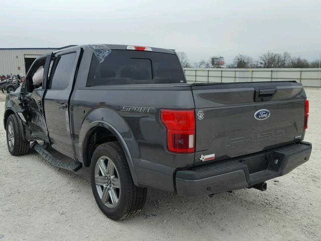1FTEW1CG1JKC22295 - 2018 FORD F150 SUPER GRAY photo 3