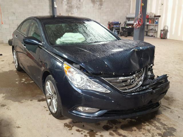 5NPEC4AC6BH218740 - 2011 HYUNDAI SONATA SE BLUE photo 1