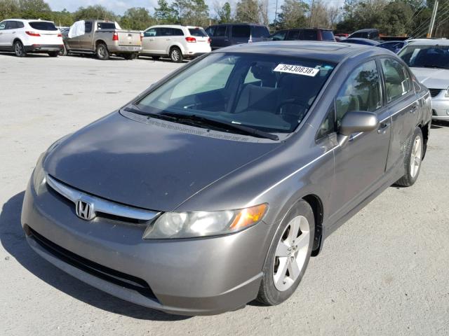 2HGFA15848H500019 - 2008 HONDA CIVIC EX GRAY photo 2