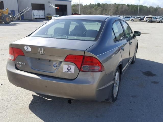 2HGFA15848H500019 - 2008 HONDA CIVIC EX GRAY photo 4