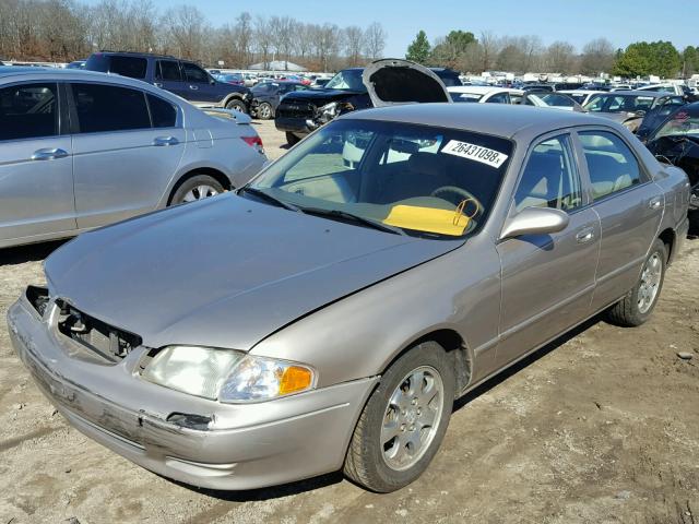 1YVGF22C725277647 - 2002 MAZDA 626 LX SILVER photo 2