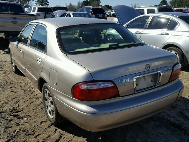 1YVGF22C725277647 - 2002 MAZDA 626 LX SILVER photo 3