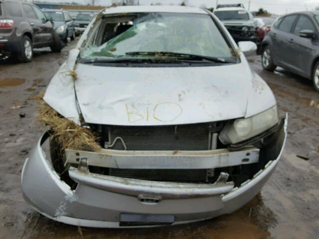 JHMFA36248S011390 - 2008 HONDA CIVIC HYBR SILVER photo 9