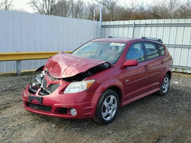 5Y2SL65896Z457136 - 2006 PONTIAC VIBE BURGUNDY photo 2