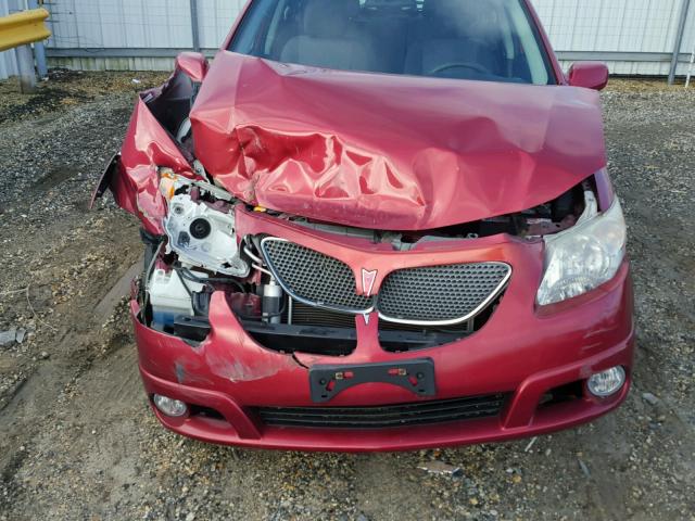 5Y2SL65896Z457136 - 2006 PONTIAC VIBE BURGUNDY photo 7