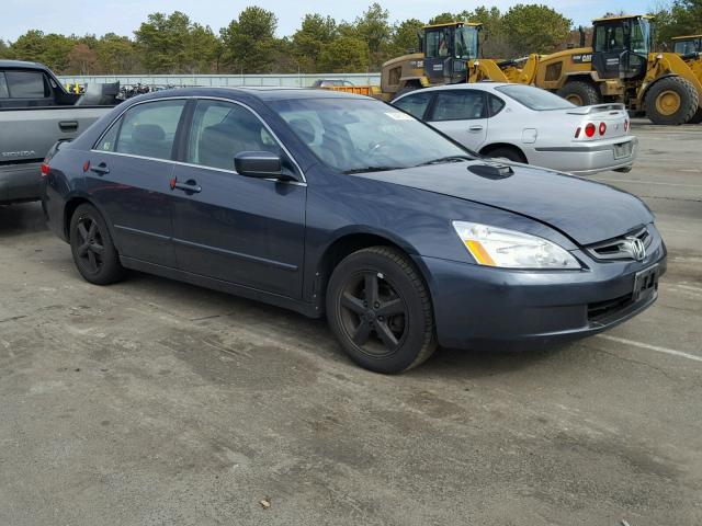 1HGCM56804A010458 - 2004 HONDA ACCORD EX BLUE photo 1