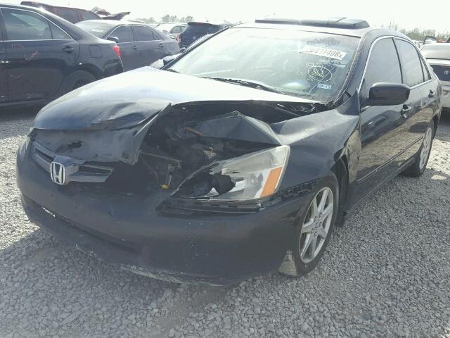 1HGCM66584A058222 - 2004 HONDA ACCORD EX BLACK photo 2