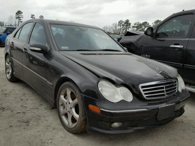 WDBRF52H37E026240 - 2007 MERCEDES-BENZ C 230 BLACK photo 1