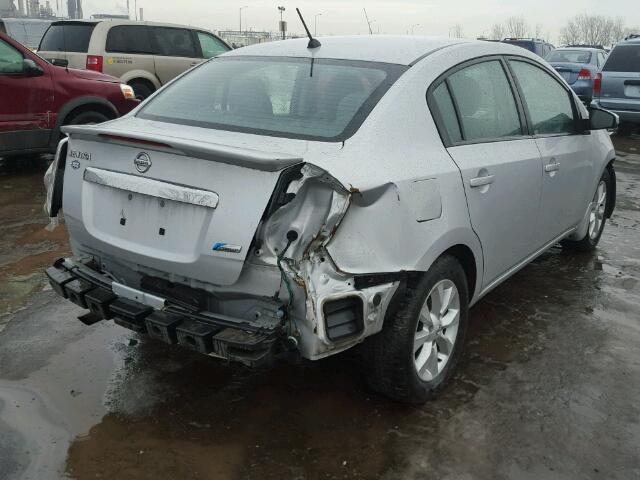 3N1AB6APXBL631117 - 2011 NISSAN SENTRA 2.0 SILVER photo 4