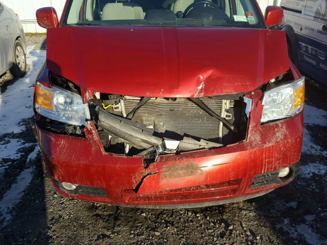 2D8HN54P38R117762 - 2008 DODGE GRAND CARA RED photo 7